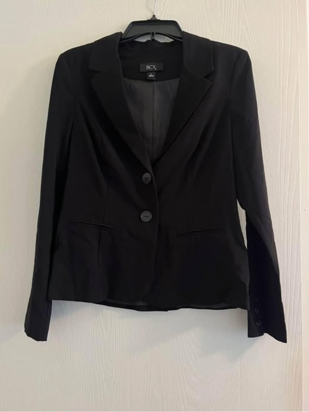 BCX Black Women's Two-Button Tailored Blazer